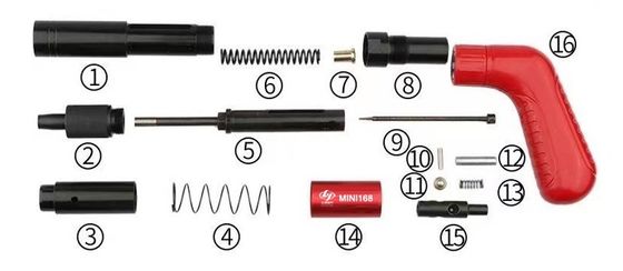 Espetador elétrico de grau industrial para molduras de tecto Voltagem personalizável 330mm comprimento