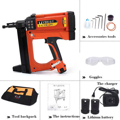 Nailer de gás de bateria de iões de lítio portátil HYBEST GSR40 para decoração e construção