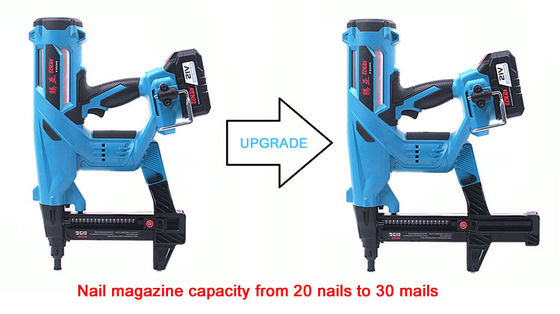 Industrial 21V 4000mAh Ni-MH Bateria Elétrica de aço Nail Gun com design sem fio