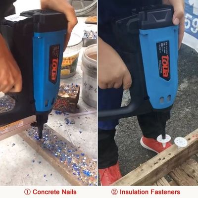 Suporte personalizado 2 em 1 Nailer de gás para desempenho de concreto e isolamento