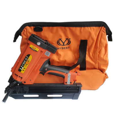 Pistola de prego de armação de gás laranja de alta capacidade para construção e decoração