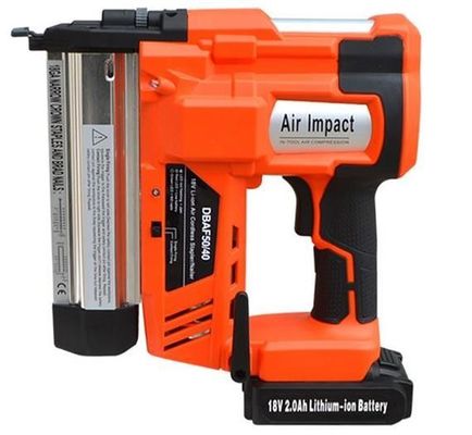 Nailer sem fio de 18 volts de madeira para uso industrial, com capacidade para até 100 pregos com bateria Li