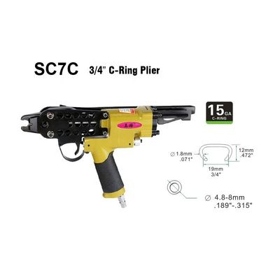 1.74kg SC7C pneumático 15GA 3/4 '' C-Ring Plier para e suporte personalizado OEM