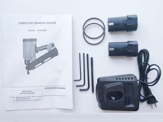 4000 pregos por carga Nailer sem fio movido a gás A solução perfeita para moldar