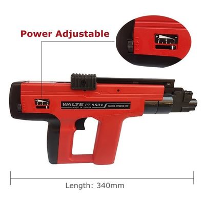 Experimente uma fixação de concreto suave e precisa com uma pistola de pregos de tiro manual de 340 mm