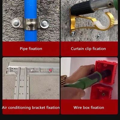 Ferramentas de fixação de teto em casa silenciosa Mini Nailer Punch para tiro de placa de metal de concreto