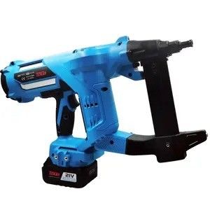 Toua DCCN40 Lithium Electric Cordless Steel Nail Gun para Instalação Hidrelétrica 21V/4.0Ah