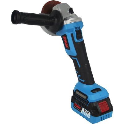Velocidade máxima do motor 8500 RPM Moedor de ângulo sem escova recarregável de 21 V para corte e polir