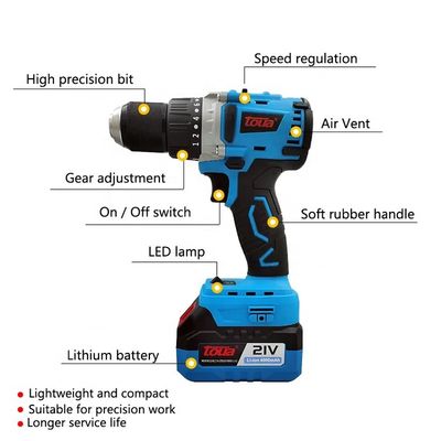 Excavadora elétrica sem fio de 110v 220v com motor de velocidade variável e bateria escovada