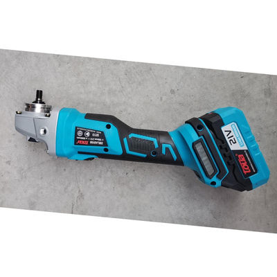 Moedor de ângulo elétrico de 115 mm com bateria de iões de lítio de 21 V e freqüência de 6000/7000/8500 rpm