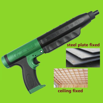 Nailer de pistola de pregos de concreto acionado em pó verde preto para projetos de construção e bricolage