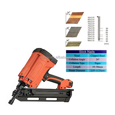 GFN3490B GFN3490B Pistola pneumática com armação a gás