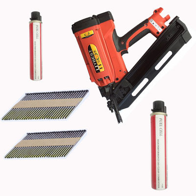 378 * 374 * 110mm 30-34 graus Kit de Nailer de Gás Sem Cordel para comprimento máximo de prego 3 1/2 polegadas
