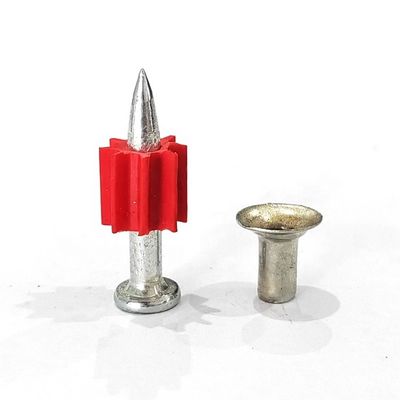 Diâmetro geral da cabeça 25 mm Poda de aço acentuada cravos de tiro de concreto com 4 mm de caneta