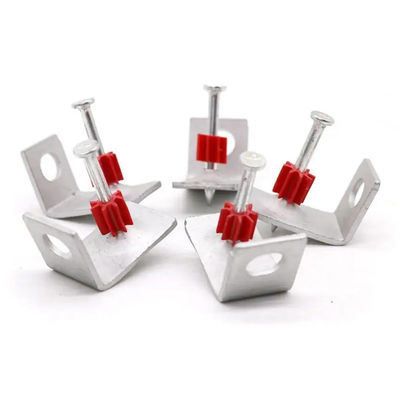 Electro Galvanizado Pólvora Acionada Nail Gun com 90 graus Washer e 25mm comprimento de haste