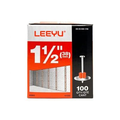 Galvanizado 1-1 / 2 polegadas. / 38mm Drive Pin com Lavadora 100-Pack ponto de corte ponto de ponta afiada