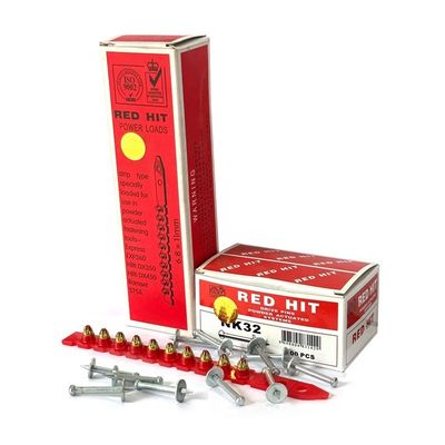 Concreto Nail RED HIT 6.8*11 Cargas de potência e pinos de acionamento NK32 com estilo de cabeça plana