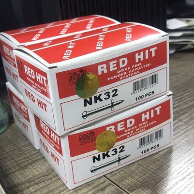 Concreto Nail RED HIT 6.8*11 Cargas de potência e pinos de acionamento NK32 com estilo de cabeça plana
