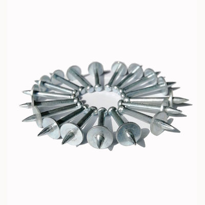 Galvanizado-brilhante cabeça redonda de aço Lavadora de concreto Disparando Nail Drive Pin para segurar