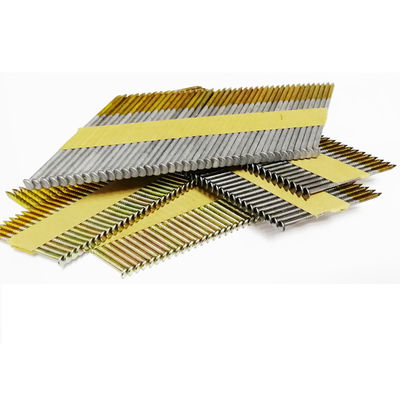 HDG aço galvanizado de anel 34 graus de papel de tira de armação de pregos para construção
