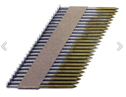 2 " 3-1/2 " ISO Standard Framing Nails 34 Graus com Electro Galvanizado