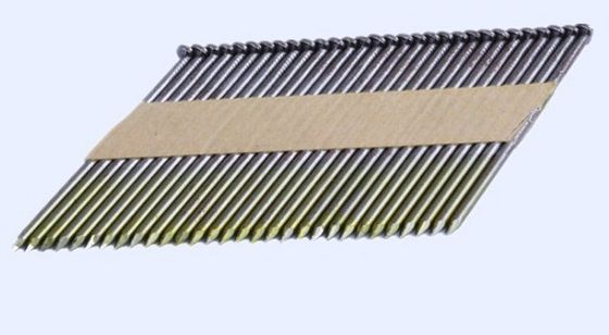 Cravos de faixa colados de zinco branco e prateado para fio de 2,87 a 3,3 mm de diâmetro a granel