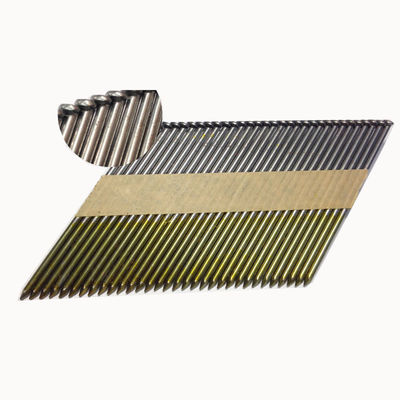 2.87-3.3mm Diâmetro da cabeça 21 Faixa angular de plástico coladas unhas com GB Standard