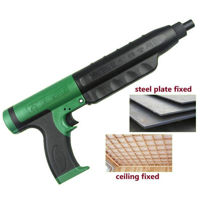 Pistola silenciosa de unhas de pó preto verde com capacidade de 2,2 kg e recurso de redução de ruído