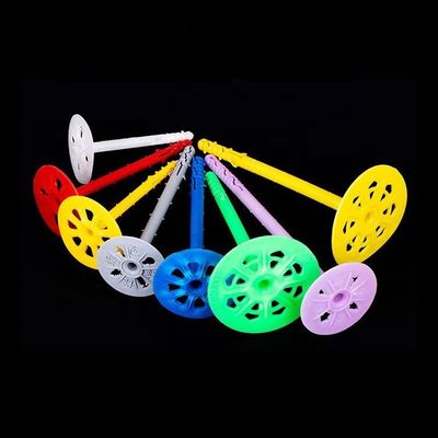 8 mm de diâmetro da haste de plástico Nylon Parede Plug Anchor Drywall Dowel Board Isolação