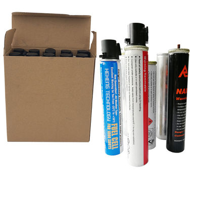 Capacidade nominal 40 g/80 ml Célula de combustível a gás para armação de pistolas de pregos comprimento/diâmetro 31,5/165 mm