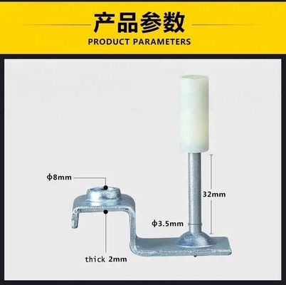 6mm Diâmetro de buraco Decorativo Drive Pin Shoot Nail com M8 Clip de teto