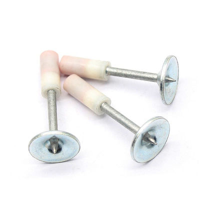 7.3 mm Diâmetro da cabeça Pregas de tecto integradas de aço e plástico para disparos de tecto