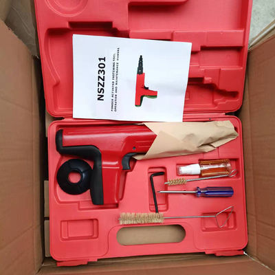 Nails de chapa de aço vermelha para construção de edifícios comprimento máximo de 3 1/2 polegadas forte pistola de pregos