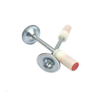100pcs Pacote de unhas redondas para Mini Pistola de unhas de tecto 7,3mm Diâmetro da cabeça 27mm Fire Nail