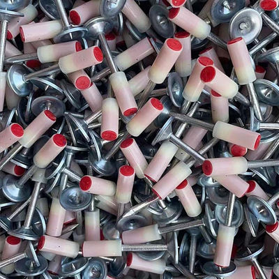 100pcs Pacote de unhas redondas para Mini Pistola de unhas de tecto 7,3mm Diâmetro da cabeça 27mm Fire Nail