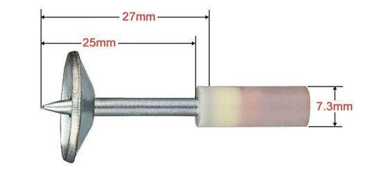 Diâmetro de lavadora de metal. 15.6 mm Fixações de teto integradas para cravos de concreto e canhão
