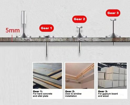 Diâmetro da lavadora de metal. 15,6 mm 27 mm Mini Nails de teto para dispositivo de fixação rápida de parede de concreto