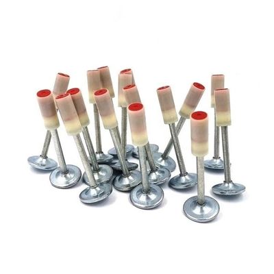 200PCS Pacote de pregos redondos de cabeça de 8 mm para fixações de telhados de parede de chapa de aço e concreto