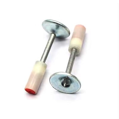 200PCS Pacote de pregos redondos de cabeça de 8 mm para fixações de telhados de parede de chapa de aço e concreto