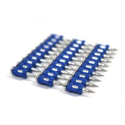 Pistola de unhas acionada a gás Plástico colado 3.0 * 22mm Unhas de concreto com cor personalizada