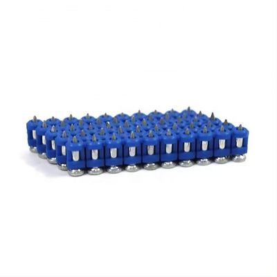 Pistola de unhas acionada a gás Plástico colado 3.0 * 22mm Unhas de concreto com cor personalizada