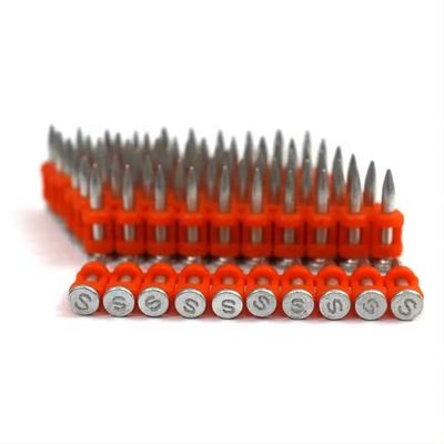 Pistola de unhas acionada a gás Plástico colado 3.0 * 22mm Unhas de concreto com cor personalizada
