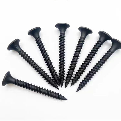 Parafuso de revestimento de parede seca fosfato preto fio fino grosso Bugle Phillips Head Andika parafuso de gesso Kuwait