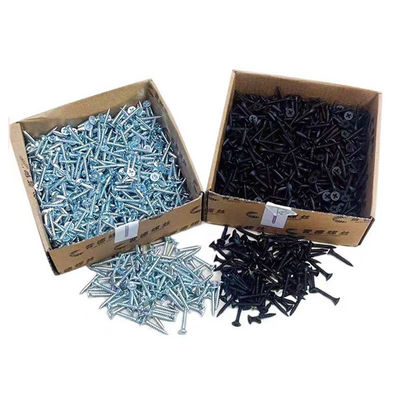 Parafuso de revestimento de parede seca fosfato preto fio fino grosso Bugle Phillips Head Andika parafuso de gesso Kuwait