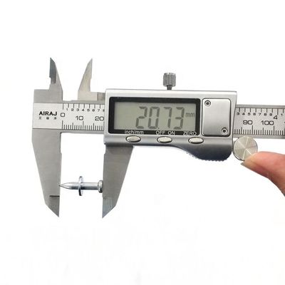 Pin de accionamento de martelo eletro galvanizado de 3,5 mm para fixação de concreto de 20 mm