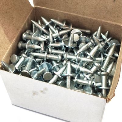 Pin de accionamento de martelo eletro galvanizado de 3,5 mm para fixação de concreto de 20 mm