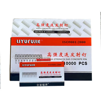 Tianjin 22 mm aço galvanizado colada pistola de prego de pin com cabeça plana e caneta flutuada