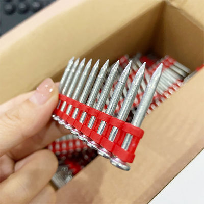 Aço 60 Gás de galvanização mecânica Pregas de betão com faixa vermelha reforçada