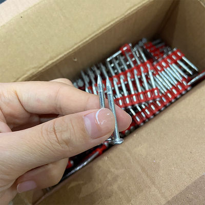 Aço 60 Gás de galvanização mecânica Pregas de betão com faixa vermelha reforçada