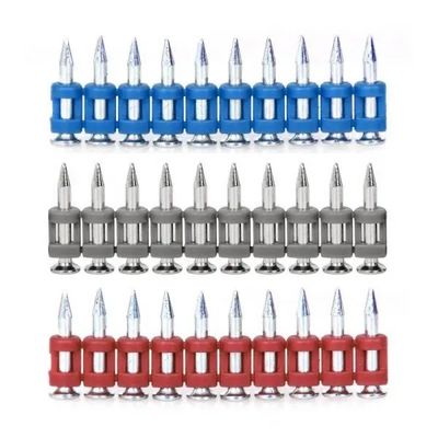 Nails de concreto de cabeça plana para pistolas de gás Nail Dispensador de plástico colados
